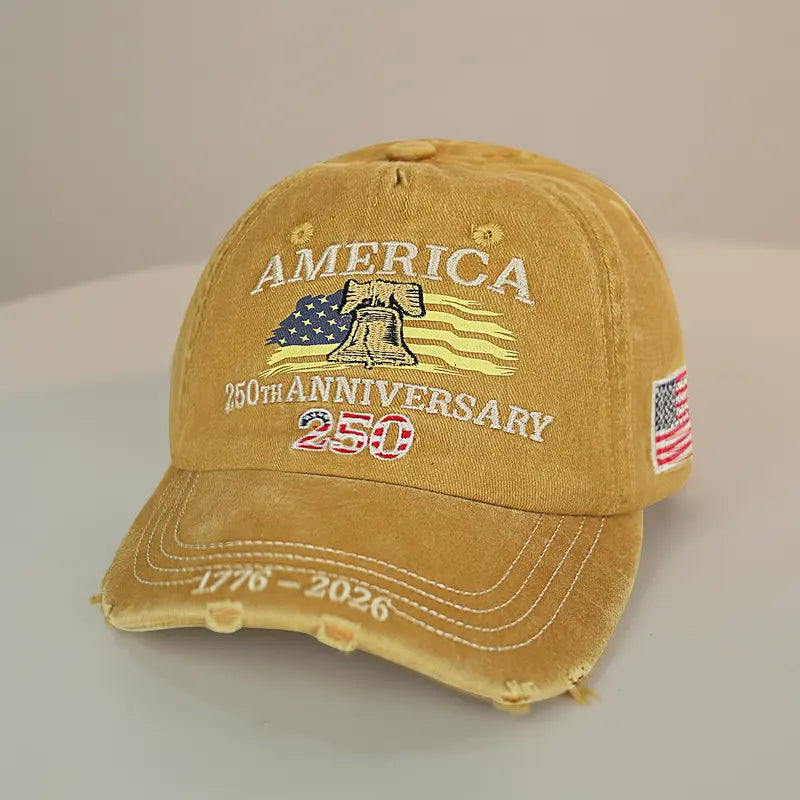 US 250th Anniversary Embroidered Baseball Cap