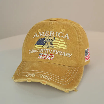 US 250th Anniversary Embroidered Baseball Cap