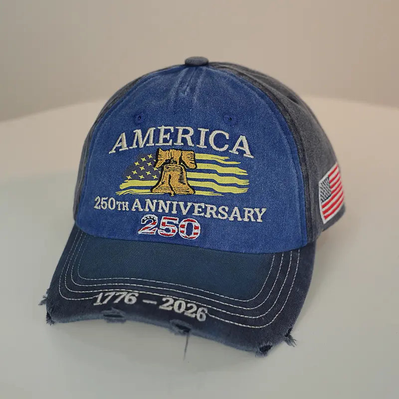 US 250th Anniversary Embroidered Baseball Cap