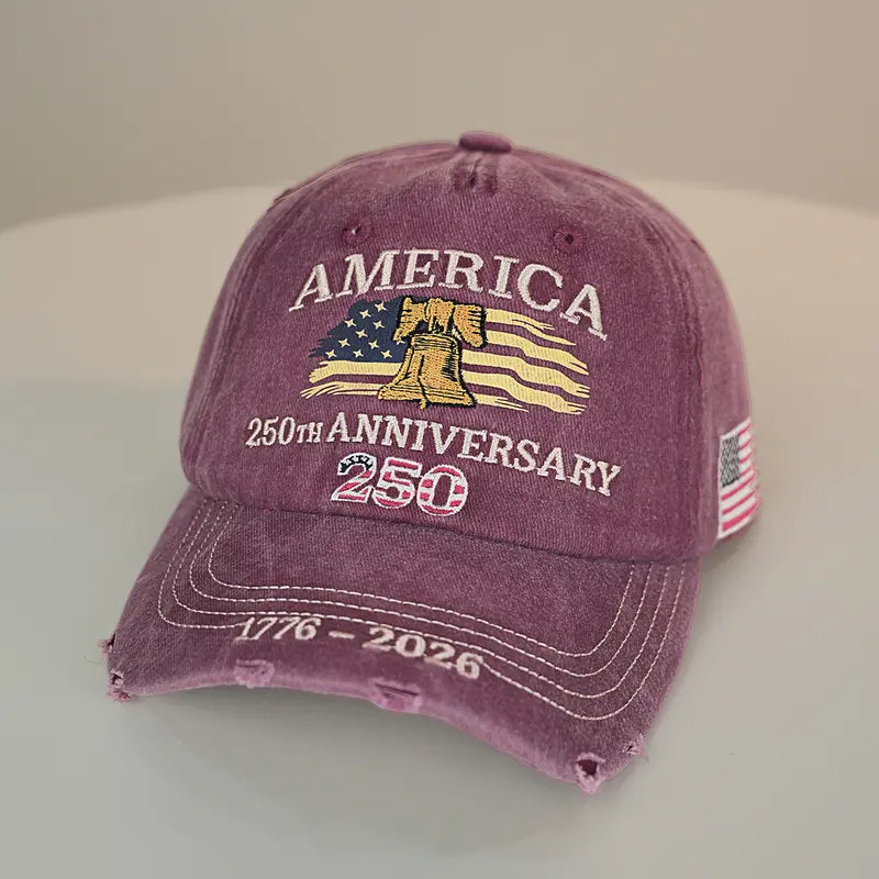 US 250th Anniversary Embroidered Baseball Cap