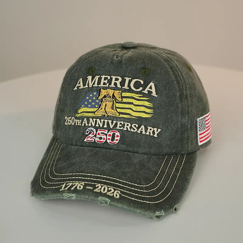 US 250th Anniversary Embroidered Baseball Cap