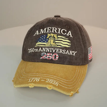 US 250th Anniversary Embroidered Baseball Cap